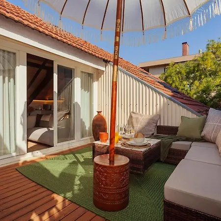 The Terraced Loft - Boho Elegance In Апартаменты *